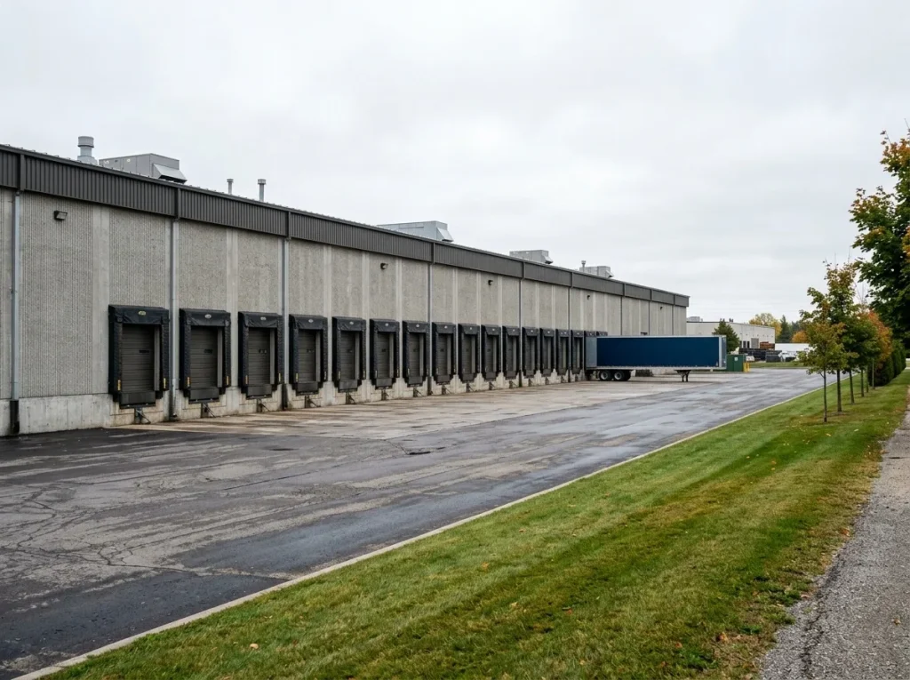 Industrial warehouse facility served by AWPM
