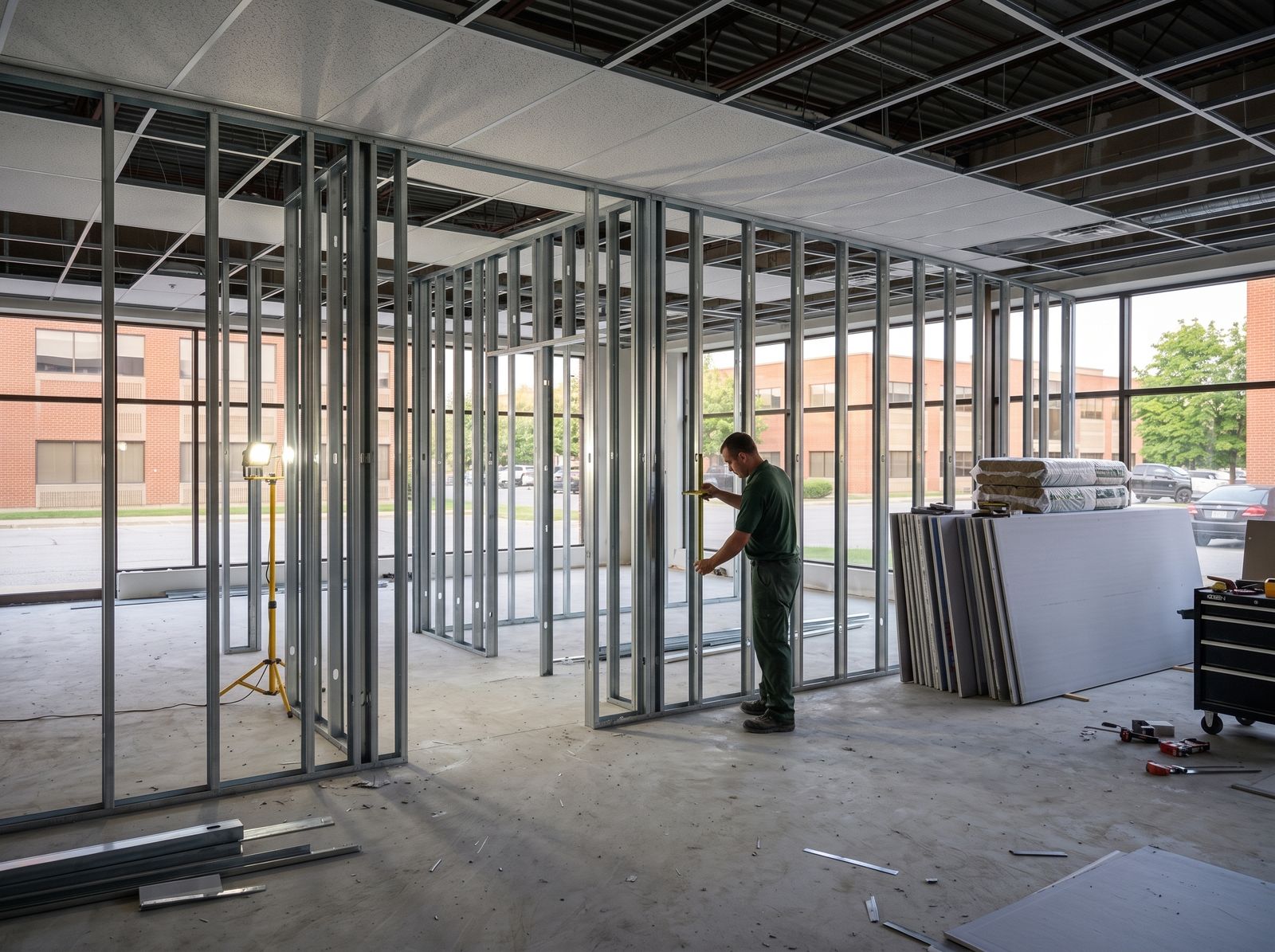 AWPM crew at work on a commercial property in Etobicoke and Mississauga