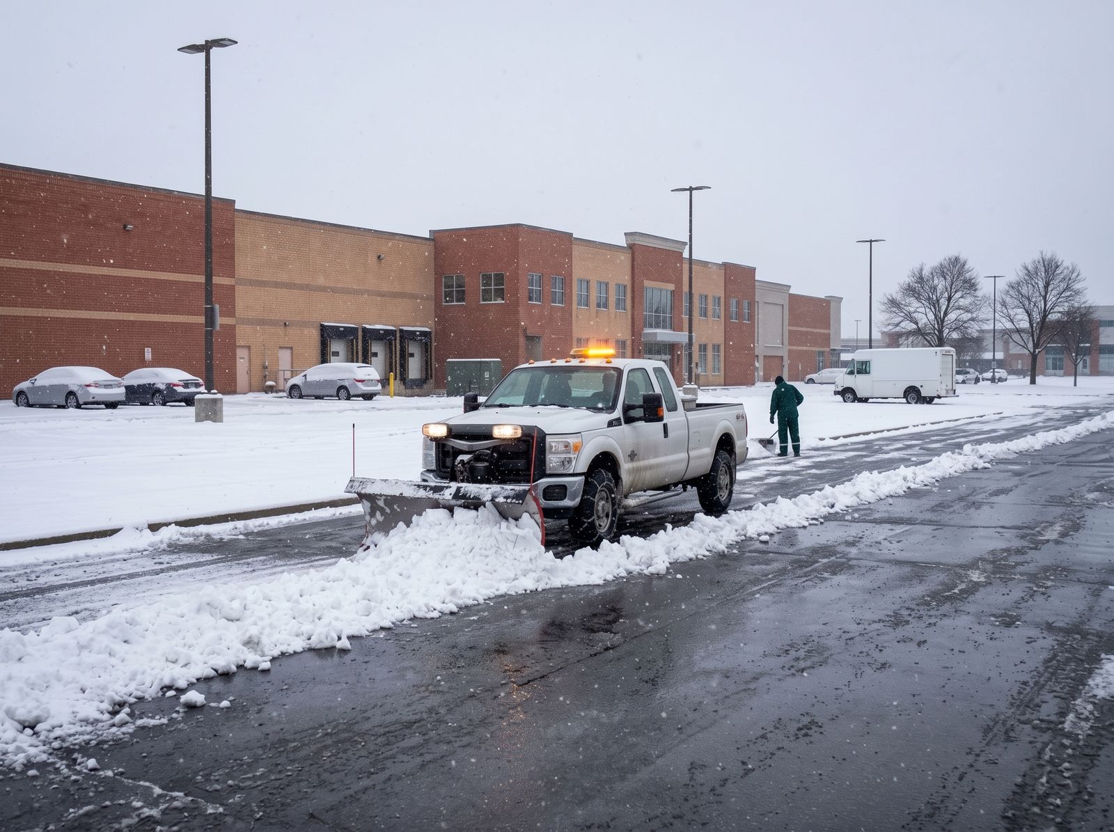 AWPM crew at work on a commercial property in Etobicoke and Mississauga